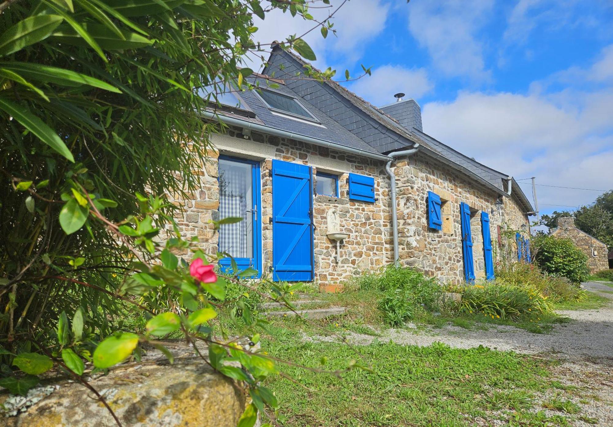 Ti Vaen I Maison Traditionnelle Bretonne & Sauna Lanvéoc Exterior foto